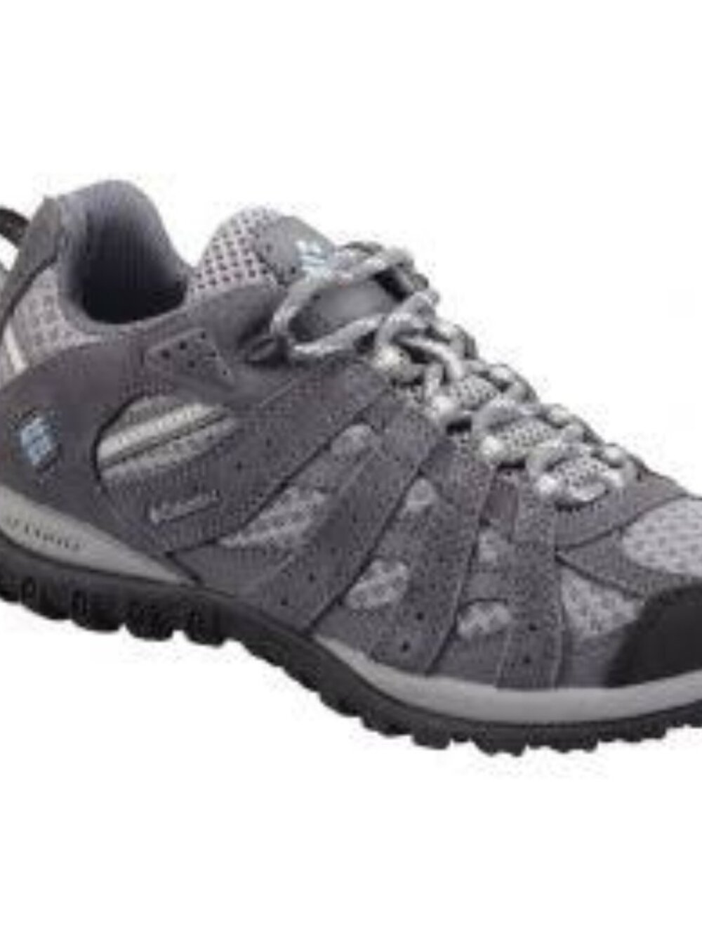 Columbia Redmond Low Hiking Shoe in Boulder/Sky Blue - Picture 3 of 12